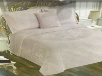 Покривало з наволочками Lola євро, сірий