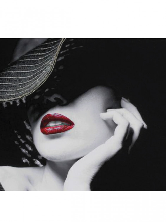 Картина "Дівчина в капелюсі", 100*100 см