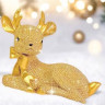 Декор "Новорічне Оленя" h-9, колір золото
