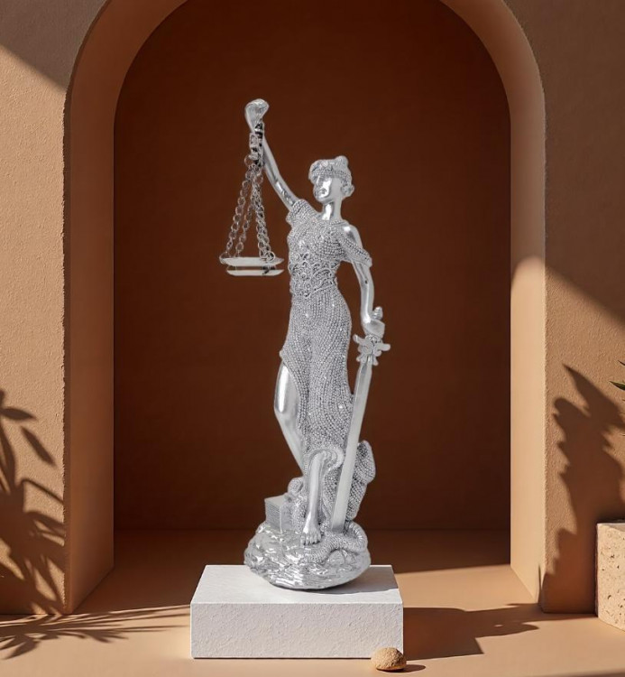 Декор "Феміда" h-25, колір срібло