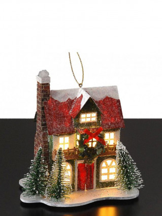 Подвеска Светящийся дом, h-13см