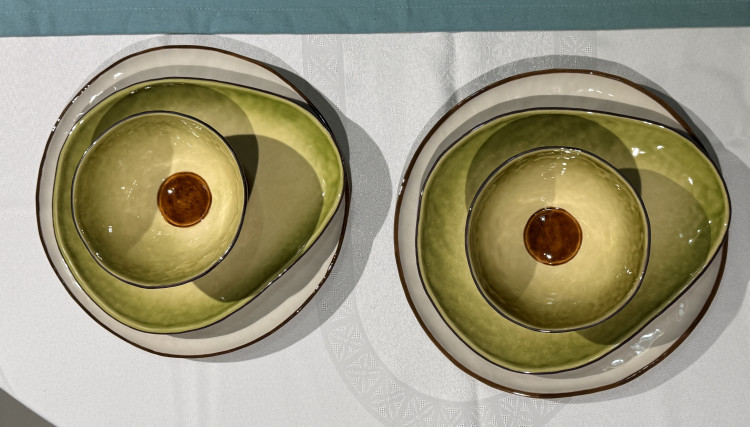 Сервіз обідній "Tropical Fruit Avocado" 2 персони, 6  предметів, різнокольоровий