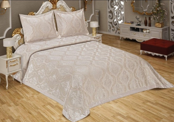 Покривало з наволочками "Elinor", беж