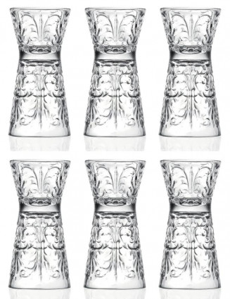 Набір чарок двостонніх для горілки/лікеру "Tatoo" 30-60 мл, 6 предметів