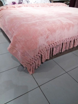 Плед Nappa soft євро рожевий