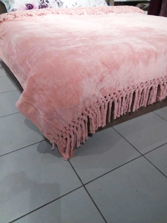 Плед  Nappa soft евро розовый