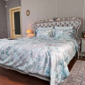 Постільна білизна "Lily", сірo/м'ятна