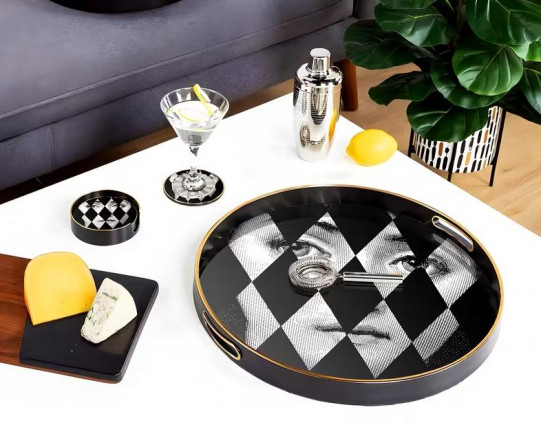 Піднос "Моно Арт" d-35, чорний