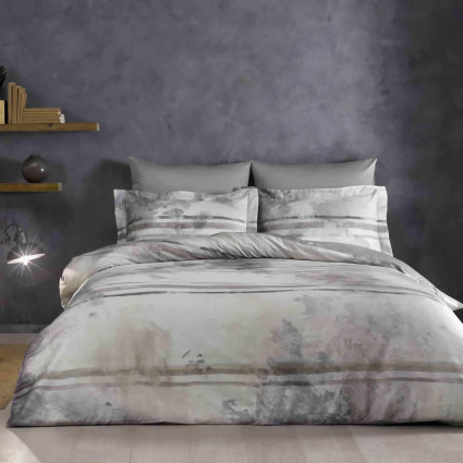 Постільна білизна Marble, сіра