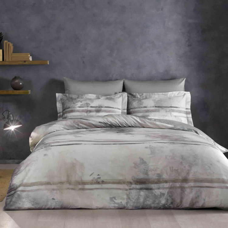 Постільна білизна Marble, сіра