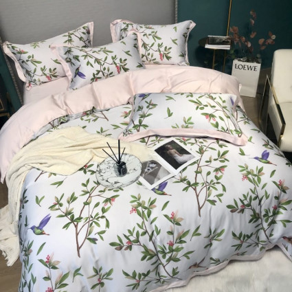 Постільна білизна Hummingbird, біла