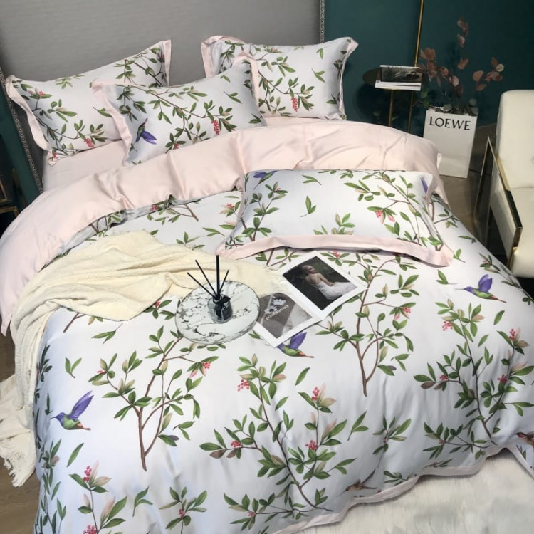 Постільна білизна Hummingbird, біла