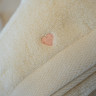 Набор полотенец Soft Hearts 3шт, кремовые