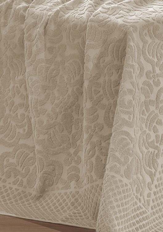 Простыня махровая Elips, бежевая