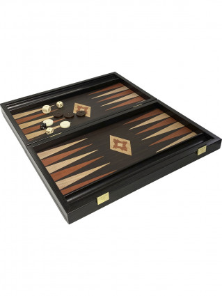 Нарди Basic 38x23 темні з лунками