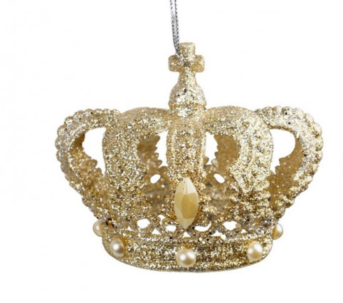 Підвіска "Корона з хрестом", h-9 колір золото