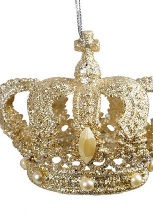 Підвіска "Корона з хрестом", h-9 колір золото
