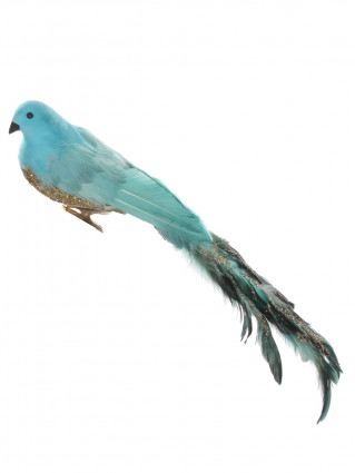 Украшение "Небесная птица" l-39см (голубой)