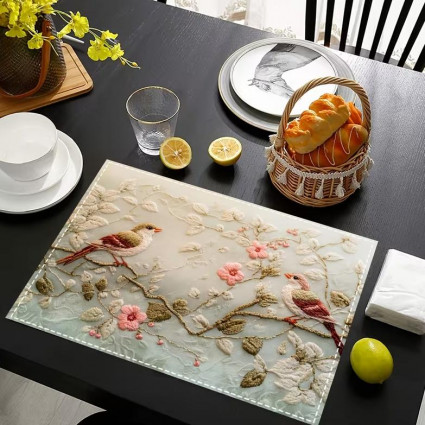 Набір iз чотирьох підтарiльників "Великдень" 45*30  оливковий