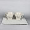 Кавовий набір "Chiara" 3 предмети, 2 персони, білий