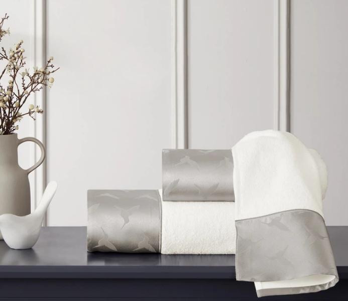 Набір рушників "Colibri" крем/сірий