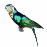 Декоративное украшение Попугай l-40см золотистый/синий/зелений