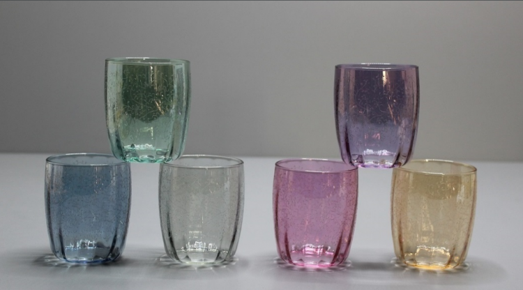 Набір келихів для води Bicchiere, різнокольорові