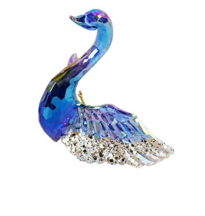 Підвіска "Лебідь" h-10, синя