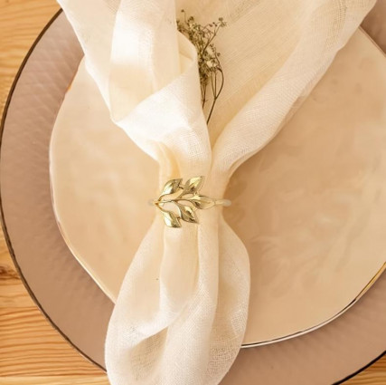 Кільце для серветок "Ніжність" колір золото