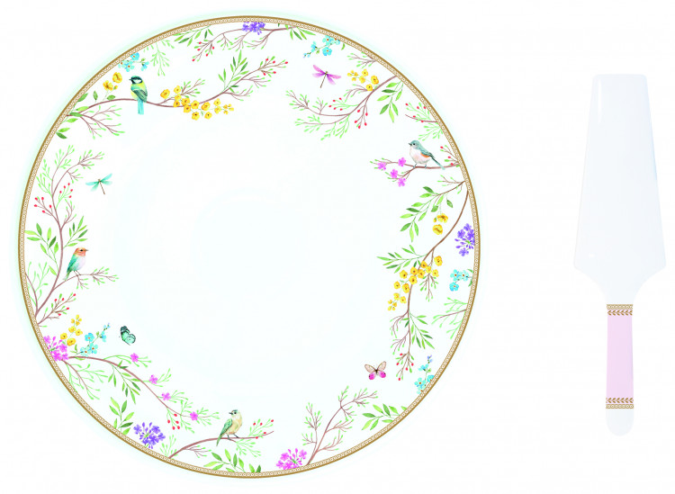 "Birds Melody" тортівниця з лопаткою d-32, 2 предмети