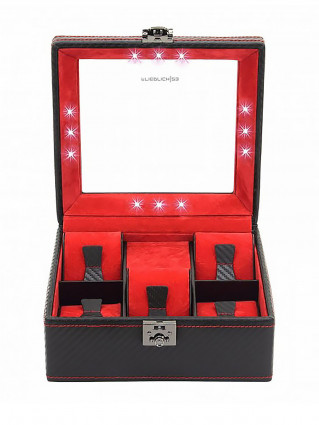 Кейс для годинників Carbon з LED-підсвічуванням