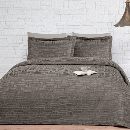 Покривало з наволочками "Calipso", кавовий