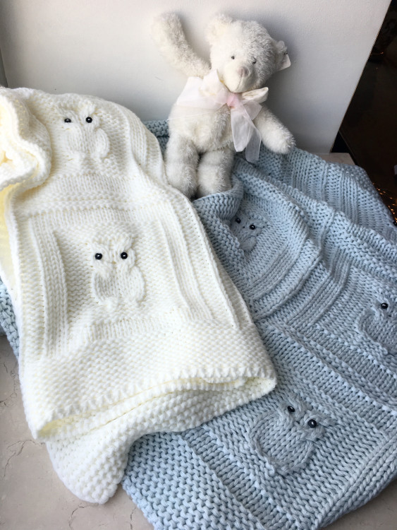 В'язаний плед "Сова"