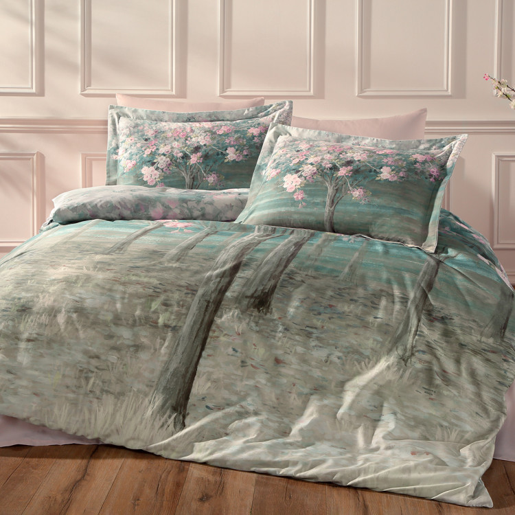 Постільна білизна "Spring Tree", рожево/сіра