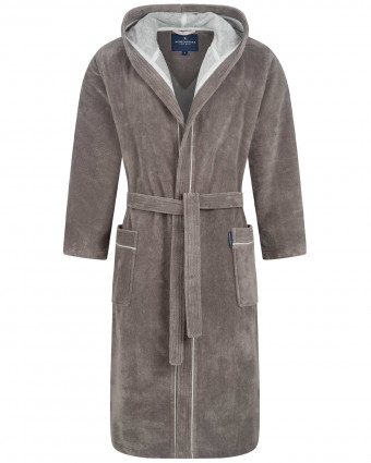 Халат чоловічий "Daniel", сіро/коричневий