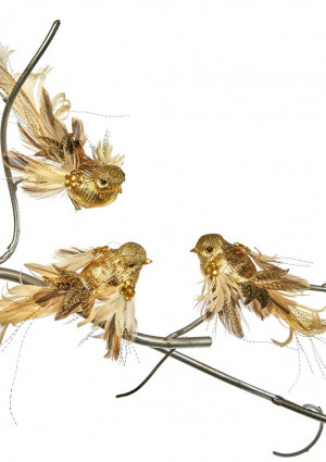 Прищіпка "Пташка" l-18, колір золото