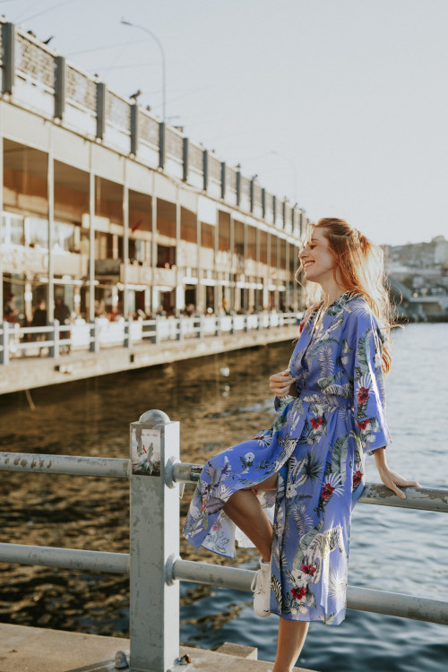 Халат "Atlantis Zebra", синій