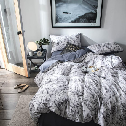 Постільна білизна Charming,сіро/біла