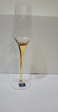 Набір келихів для шампанського "Contessa Gold" 2 предмети, колір золото