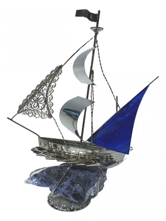 Фрегат h-19 (содаліт, сріблястий)