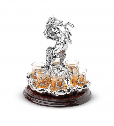 Набір для горілки "Мустанг", 6 персон, 7 предметів