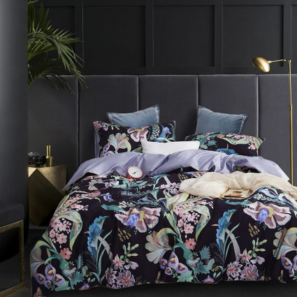 Постільна білизна Flower Blossom, фіолетова