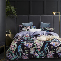 Постільна білизна Flower Blossom, фіолетова