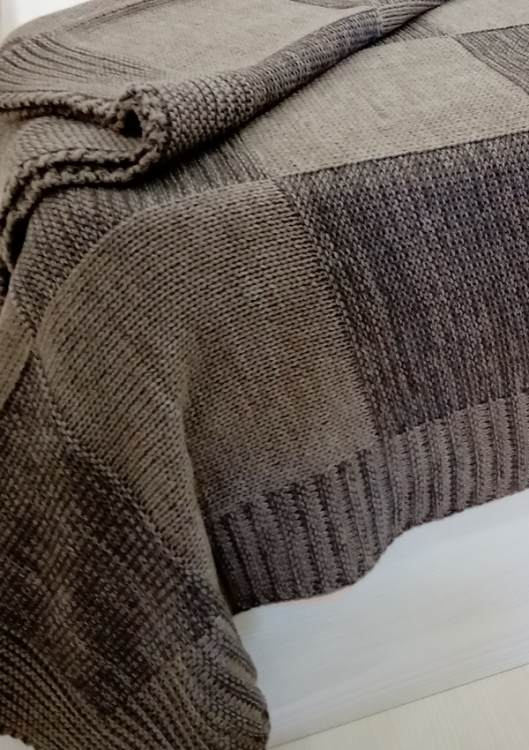 Плед в'язаний "Capri", коричневий