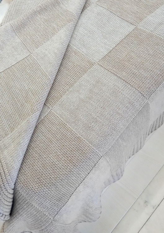 Плед "Capri" в'язаний, бежевий