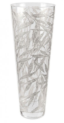 Ваза-конус "Бабмук", цвет серебро h-40 см