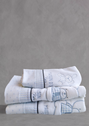 Набір рушників "Love baby", дитячі, 3шт, блакитні