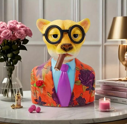 Декор "Fashion Gentleman" h-21, різнокольоровий