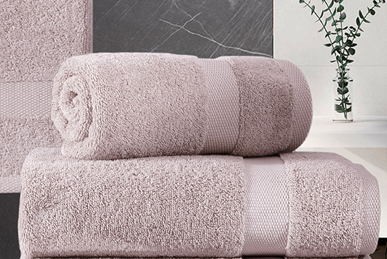 Комплект рушників Arel, брудно-рожевий