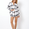 Костюм жіночий з шортами "Catalina", чорно/білий